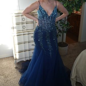 Blue Jovani Prom Dress